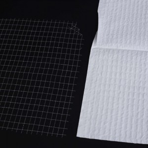 Polyester stretch mesh stoff Laid Scrims for medisinsk blodabsorberende papir (6)