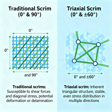 The Triaxial Advantage Beyond Conventional Reinforcement