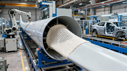 the use of laid scrim in applications such as wind turbine blades or automotive parts (1)