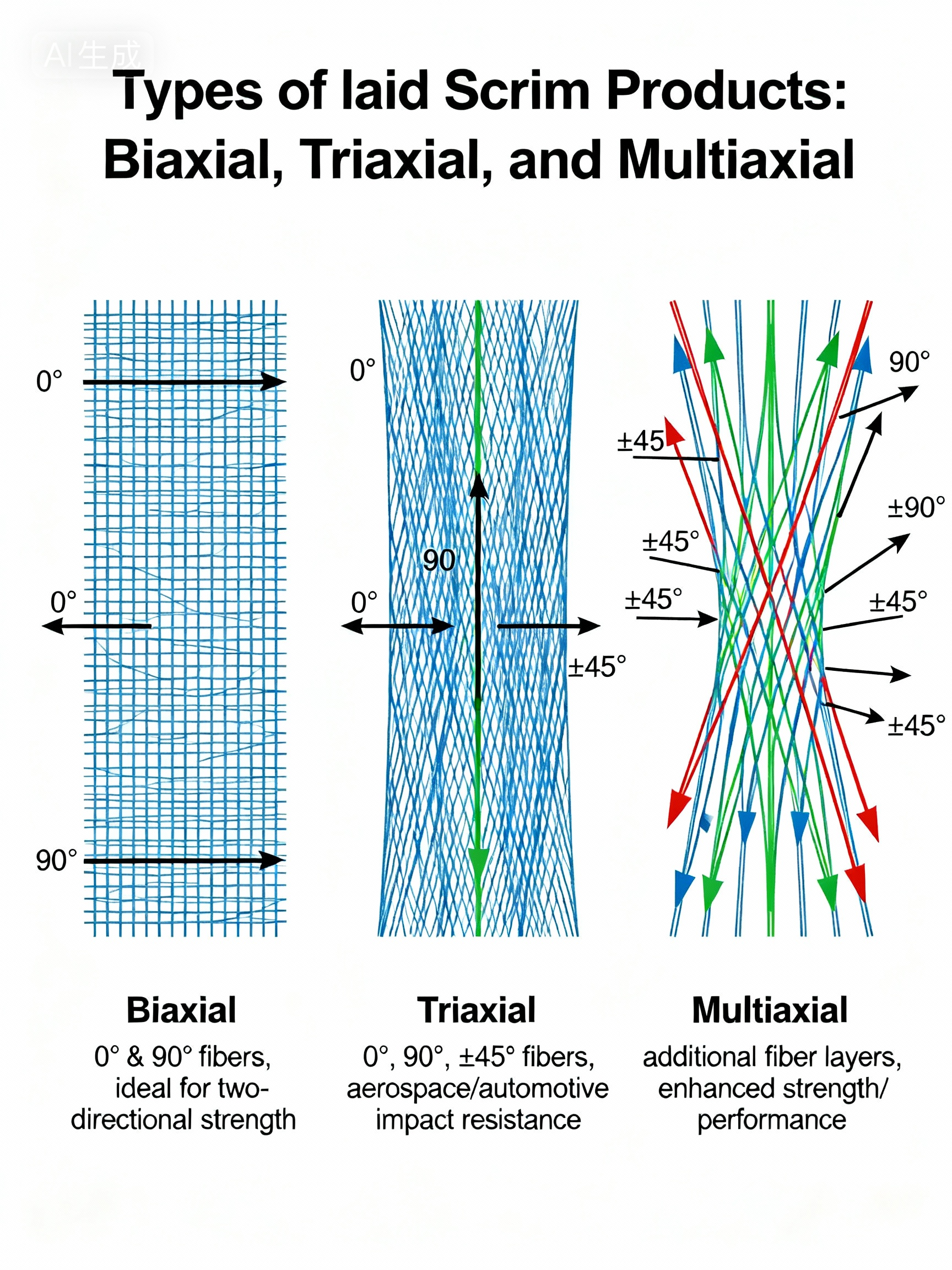 the use of laid scrim in applications such as wind turbine blades or automotive parts (2)