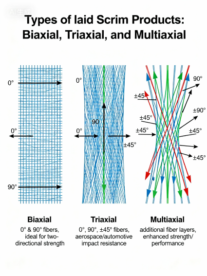 the use of laid scrim in applications such as wind turbine blades or automotive parts (2)